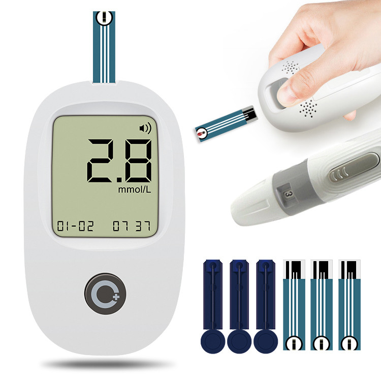 LCD Display Glucose Level meters Kit Blood Glucose Test Strips Safe Diabet